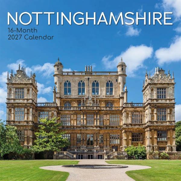 Nottinghamshire Calendar 2027, Wall Calendars, Month To View, Travel, Gift