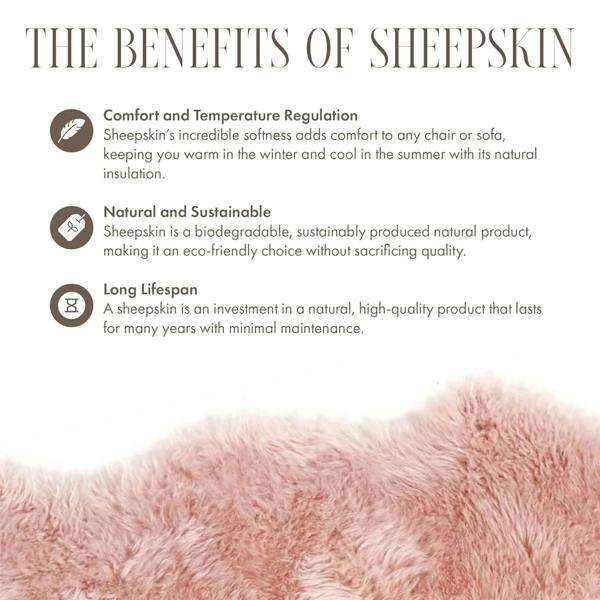 Infinity Leather Luxury Genuine Sheepskin  40x40cm Real Wool Single Sided Cushion