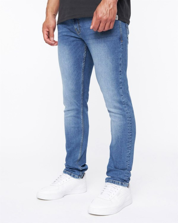 Duck and Cover Doves Slim Fit Jeans Mid Wash