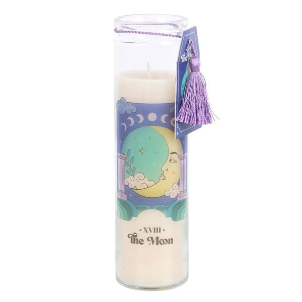 Something Different The Moon Violet Tube Candle - White