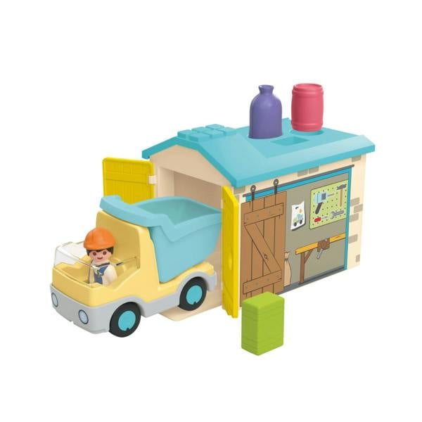 Playmobil JUNIOR: Construction Truck with Garage - 71686 Playset