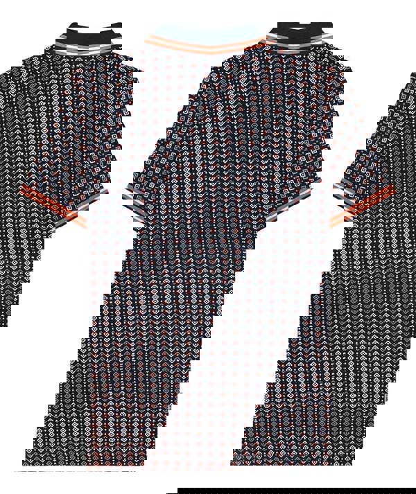 Lambretta All Over Geometric Mens Smart Classic Retro Polo Shirt