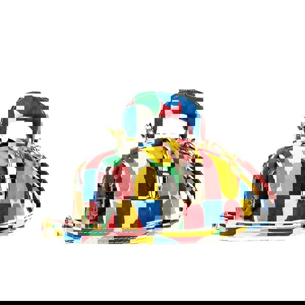 Embassy London Gazelle Mini - Groovy - Mini leather bag in colourful genuine leather and key lock