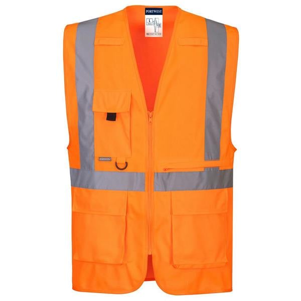 Hi-Vis Tablet Pocket Executive Vest Portwest