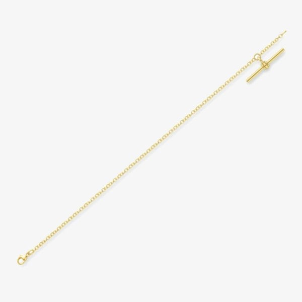 T. H. Baker 9ct Yellow Gold T-Bar Belcher Bracelet CA023-07