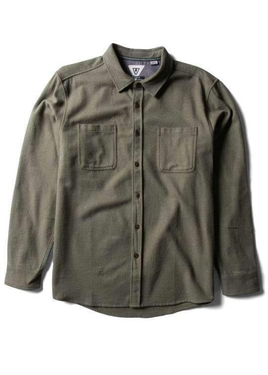 Vissla Shaper Eco Ls Flannel long sleeve shirt Vissla vintage green S