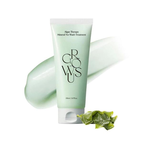 GROWUS Algae Therapy Mineral No-Wash Treatment – Korean leave-in hair treatment with Seaweed Extract and Pearl Powder available at Atelier De Glow UK.