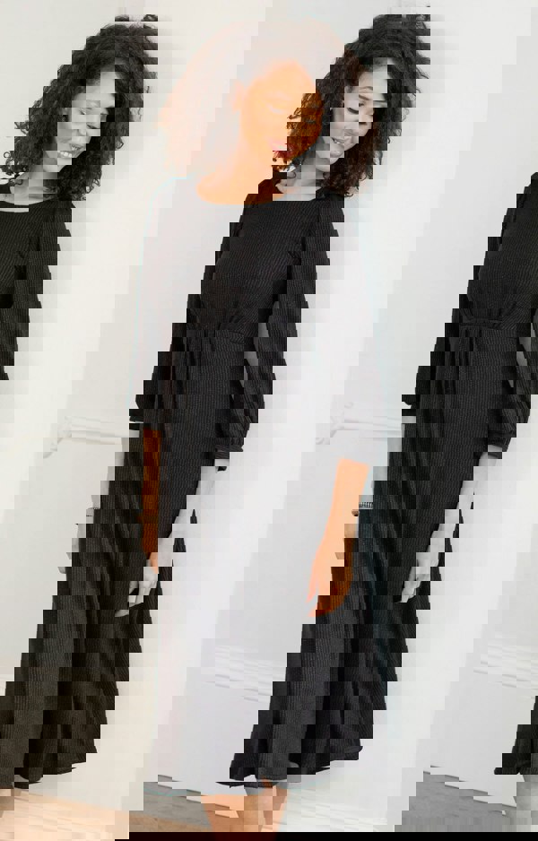 Alie Street London Kimberly Midi Dress (Sparkle Black)