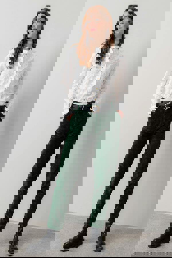 Lily & Me Rachel Embroidered Cotton Blouse White