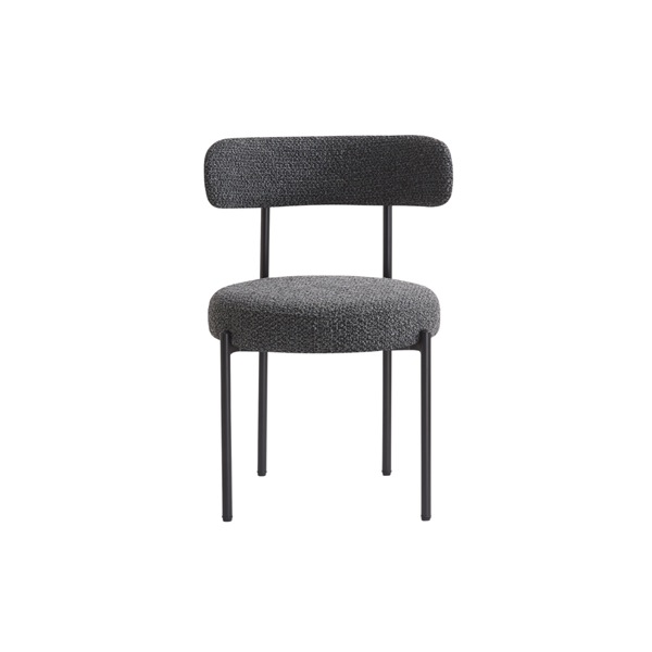 Flora Dining Chair - Charcoal Boucle