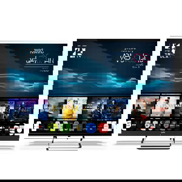 Cello 50 inch Smart WebOS 4K UHD TV with Freeview Play and Frameless Bezel