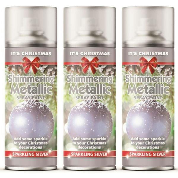 Rapide 3X - Rapide Christmas Metallic Silver 200ml Spray Paint