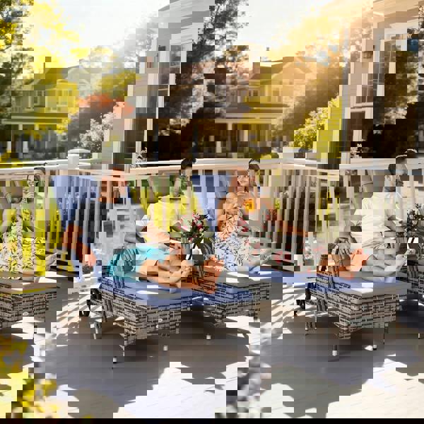 Rattan Sun Lounger Set