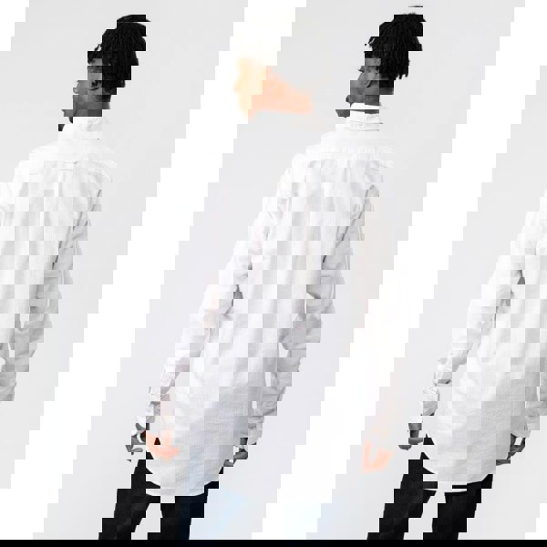 GANT Mens Regular Fit Long Sleeve Oxford Banker Stripe Shirt - 662 Light Pink