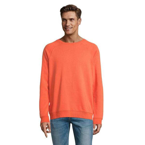 SOLS Unisex Adult Space Organic Raglan Sweatshirt - Burnt Orange