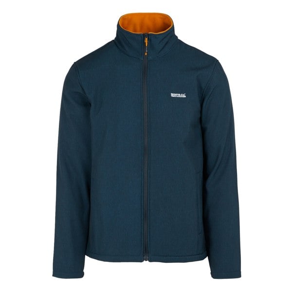 Regatta Men's Cera V Wind Resistant Soft Shell Jacket - Navy/Fox Marl