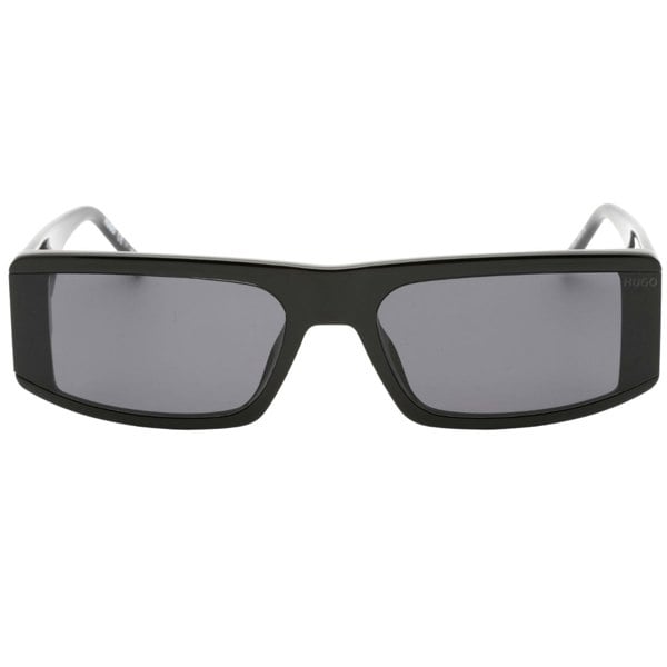 Hugo Boss Grey Rectangular Lens Black Sunglasses