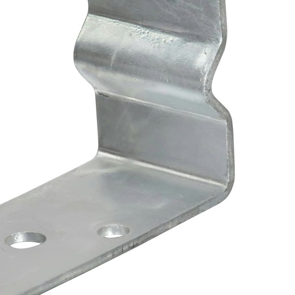 Berkfield Fence Anchors 6 pcs Silver 14x6x15 cm Galvanised Steel