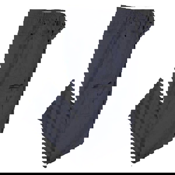 Atlas For Men Mens Twill Cargo Trousers - Navy