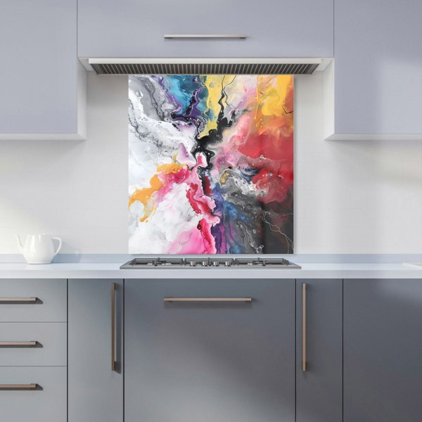 Warren Reed - Designer Explosive Colour Cascade Kitchen Splashback