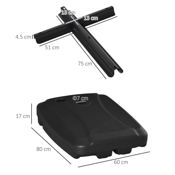 Side Post Umbrella Base