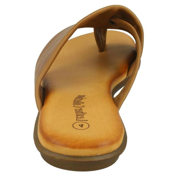 Leather Collection Ladies Leather Collection Toepost Sandals