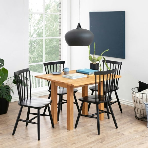 Furniture To Go Riano Dining Chairs in Black Set of 2