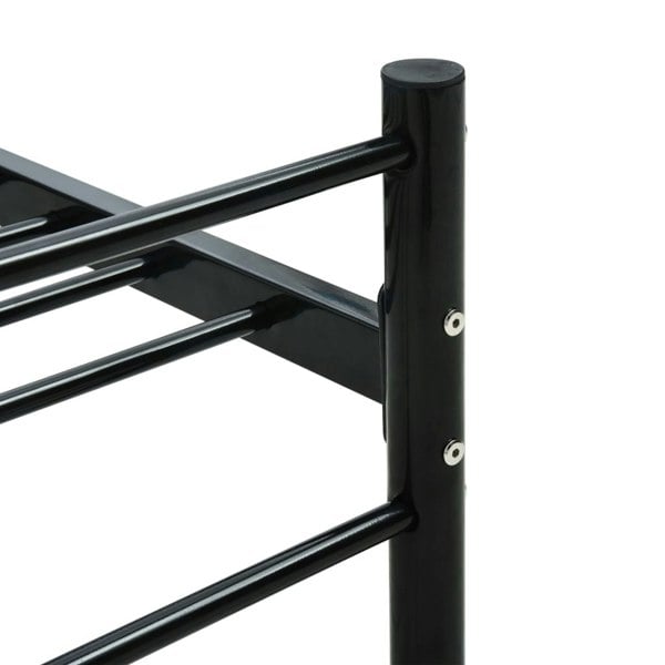Berkfield Bed Frame Black Metal 120x200 cm