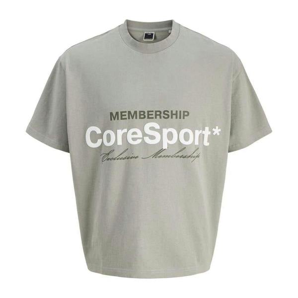 Jack And Jones Childrens/Kids Lettering Crew Neck Regular T-Shirt - Shadow - 