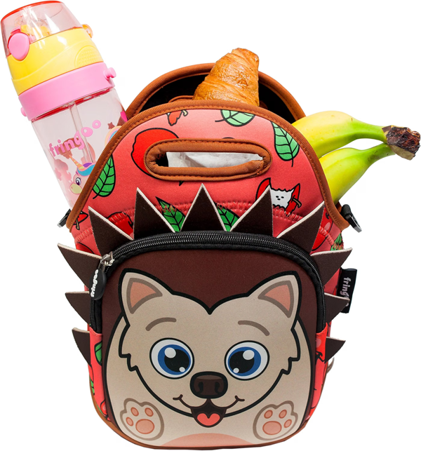 Fringoo Kids Thermal Insulated Cooler Lunch Bag with Zipped Pocket & Shoulder Strap for School or Nursery