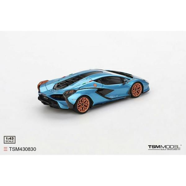 MCSlots Lamborghini Sian FKP 37 Blu Aegir 1:43 Scale TSM430830