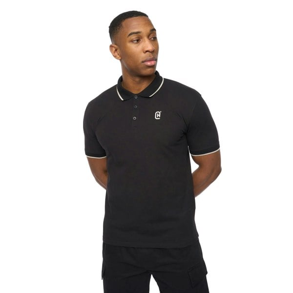 Crosshatch Mens Utilate Polo Shirt - Black
