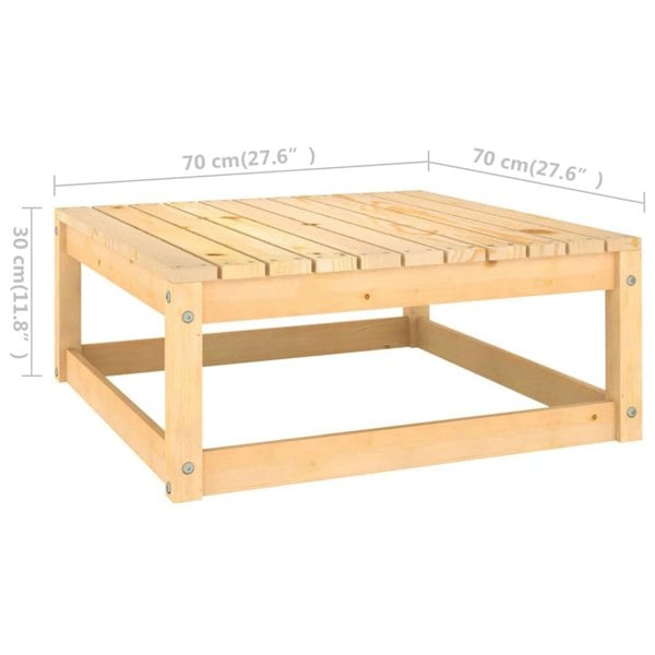 Berkfield 3 Piece Garden Lounge Set Solid Wood Pine