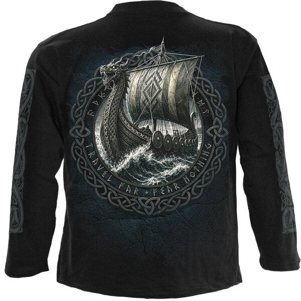 Spiral - VIKING NORSEMAN - Longsleeve T-Shirt Black