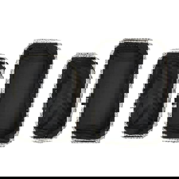 JVL Kenzi Rectangular Fabric Storage Baskets for Home Organisation, Set of 2