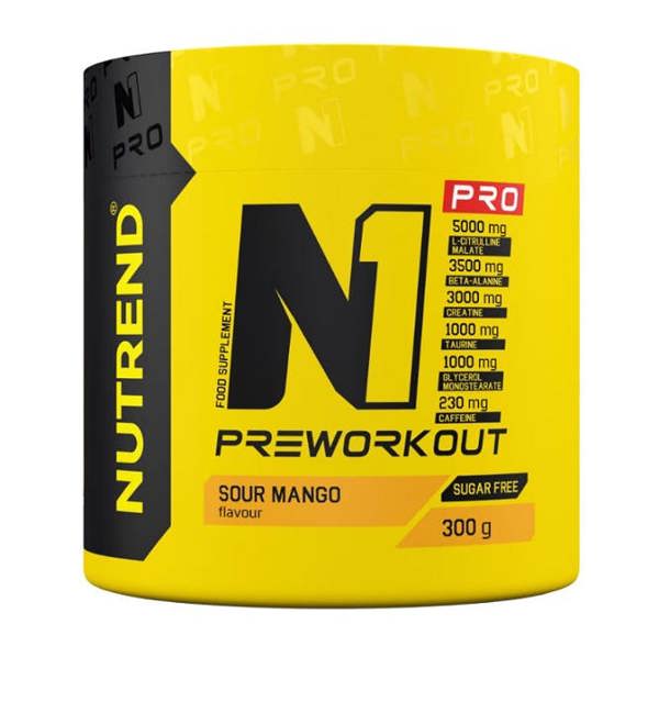Nutrend N1 Pro Pre-Workout, Sour Mango - 300g