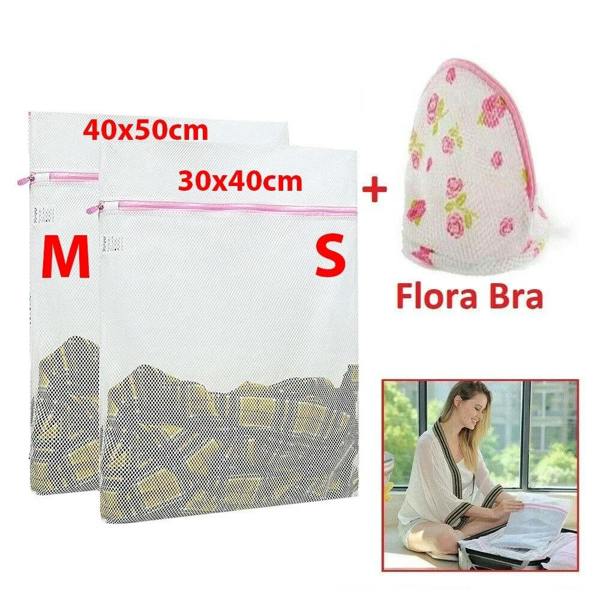 ATEK 3 Pack Small Zipped Mesh Laundry Wash Bags for Delicates