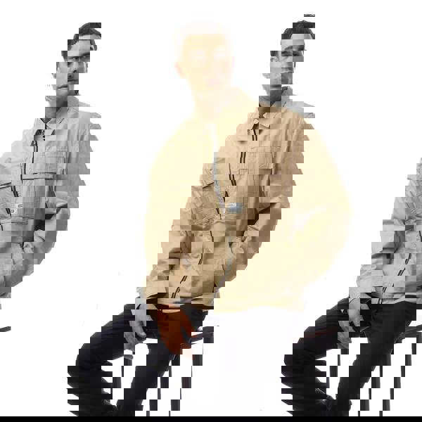 Hugo Mens Bino2511 Logo Jacket - Beige - 