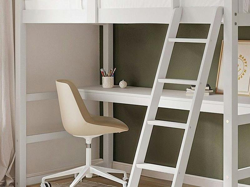 Flair Jules High Sleeper with Desk White