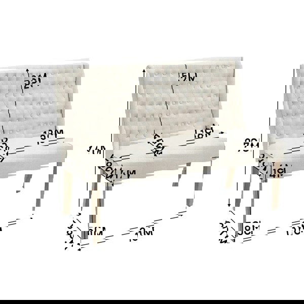 Modern Bench Upholstered Tufted Living Room Living Room Chairs Living and Home