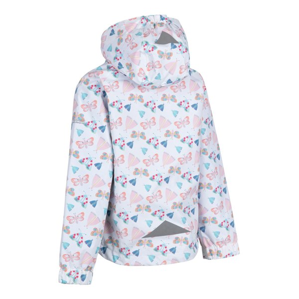 Trespass Girls Fluttery TP50 Waterproof Jacket - White