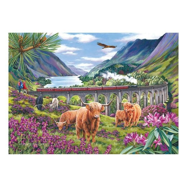 The House of Puzzles Glenfinnan Ladies 1000 Piece Jigsaw Puzzle