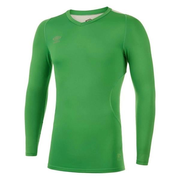 Umbro Mens Elite V Neck Base Layer Top - Emerald - 