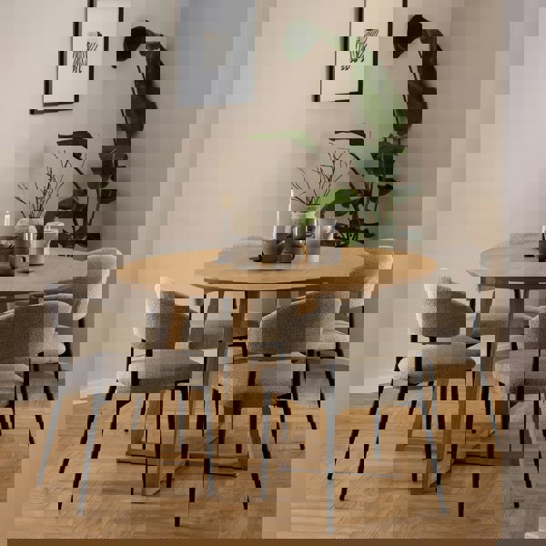 Furniture To Go Malika Round Dining Table in Oak