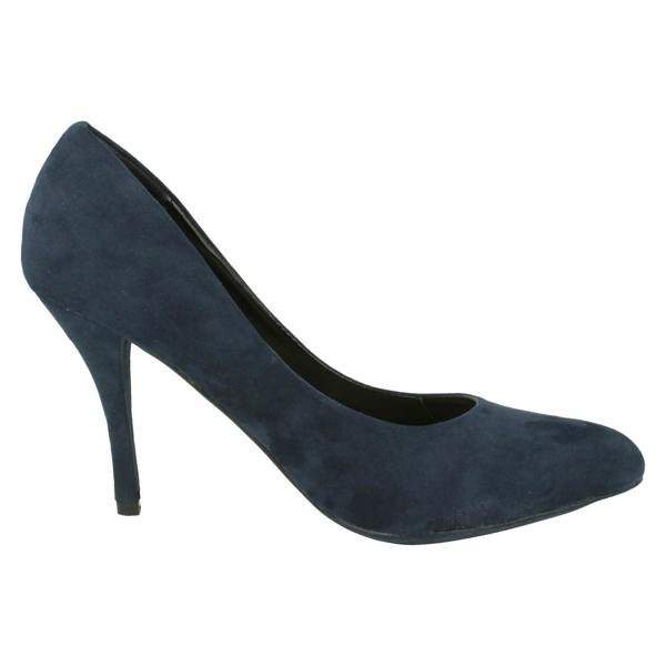 Spot On Ladies Spot On High Heel Pointed Toe Court Shoe
