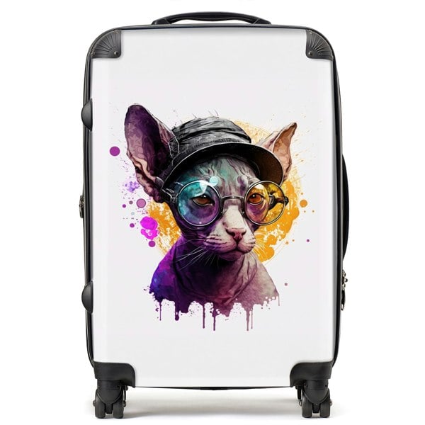 Warren Reed Cornish Rex Splashart Suitcase