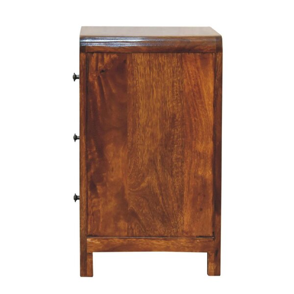 Wyld Haus Thai 3 Drawer Bedside Table Mango Wood