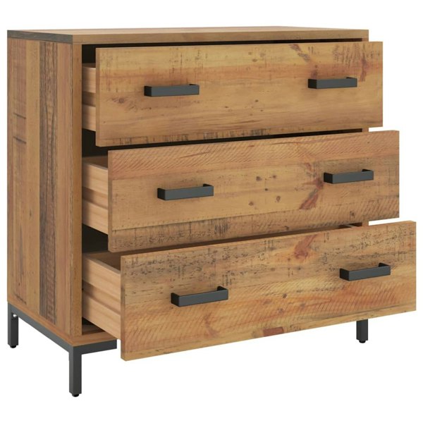 Berkfield Chest of Drawers 75x35x70 cm Solid Pinewood