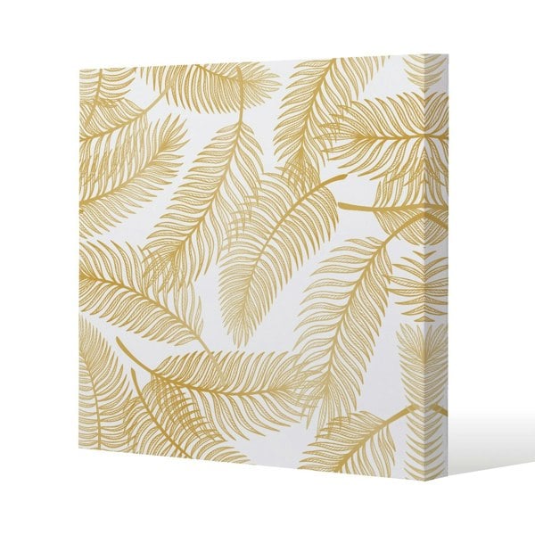 Benjamin Tate Design Golden Leaves (Canvas Print)