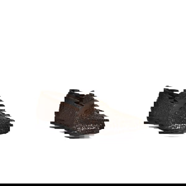 Lorenzo Woven Loafers - Coffee